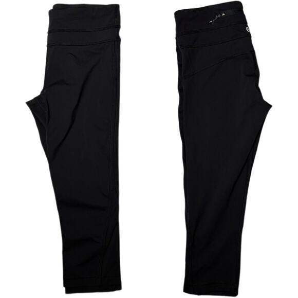 Lululemon Leggings women's size 6 Inspire Crop Luxtreme four-way stretch Black - Picture 5 of 16